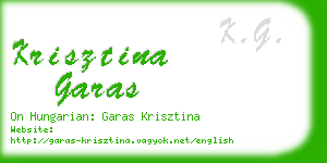 krisztina garas business card